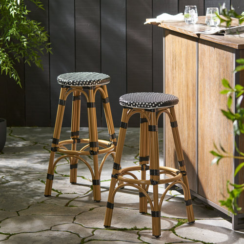 Bay Isle Home Piersten 29.5'' Patio Bar Stool Wayfair